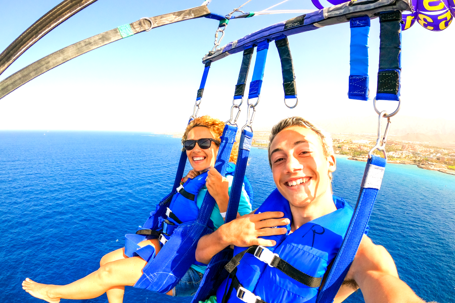 Sky-High Ocean Parasailing